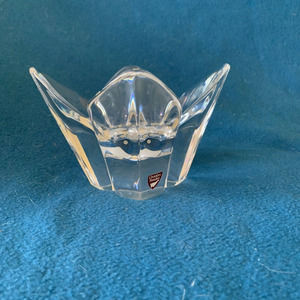 Orrefors Crystal Belle Tulip Vase Bowl Votive Candle Holder Art Glass Johannson